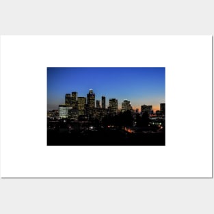 Los Angeles at Dusk Posters and Art